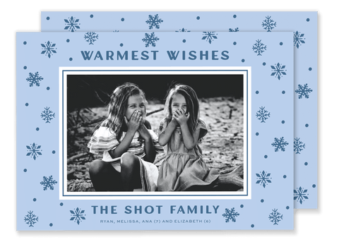 Shot Snow Christmas Card