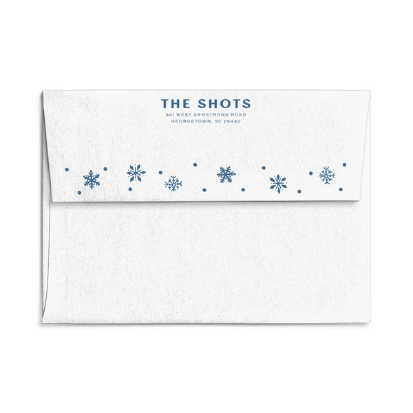 Shot Snow Christmas Card