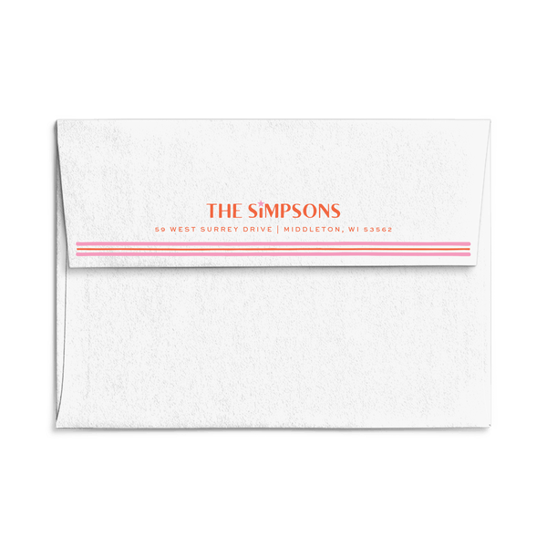 Simpson Stripe Christmas Card