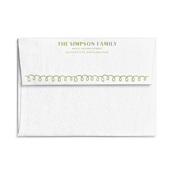 Simpson Squiggle Christmas Card