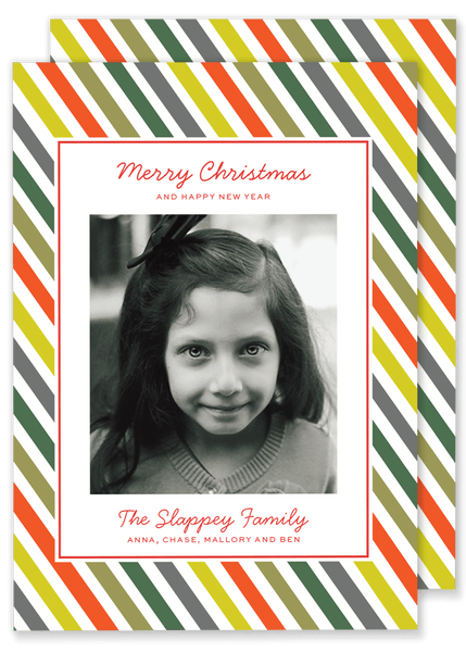 Slappey Stripe Christmas Card