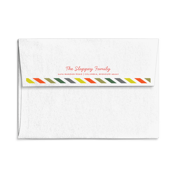 Slappey Stripe Christmas Card