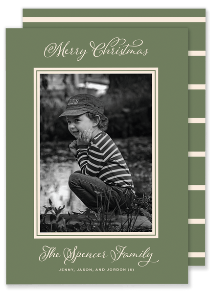 Spencer Script Christmas Card