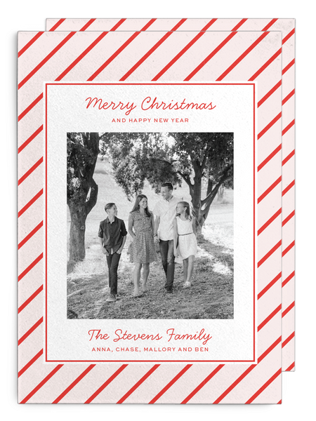 Stevens Stripe Christmas Card