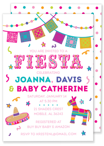 Fiesta Shower Invitation