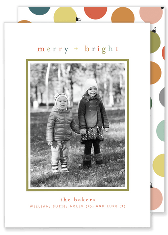 Baker Bright Christmas Card