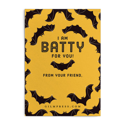 Batty Halloween Gift Tag