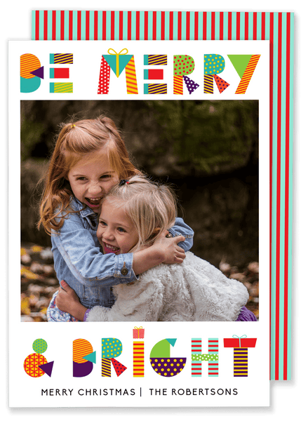 Be Merry and Bright Christmas Card