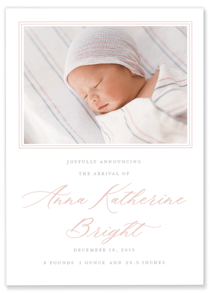 Bright Birth Announcement