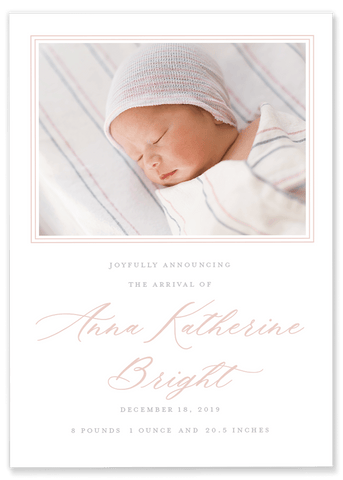 Bright Birth Announcement