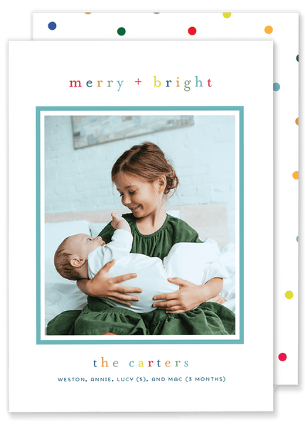 Carter Colorful Christmas Card