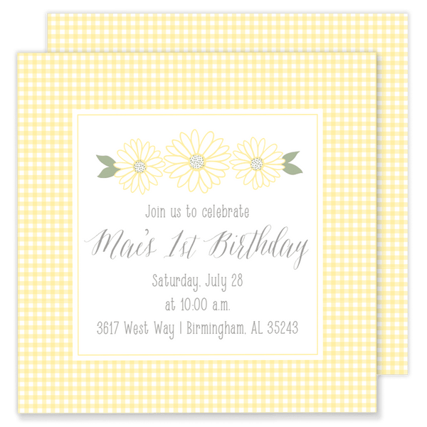 Daisy Mae Birthday Invitation