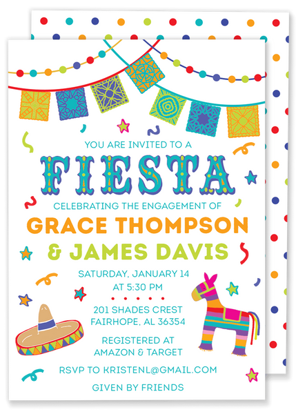 Fiesta Shower Invitation