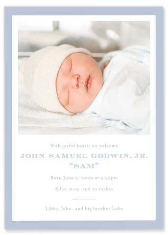 Godwin Birth Announcement