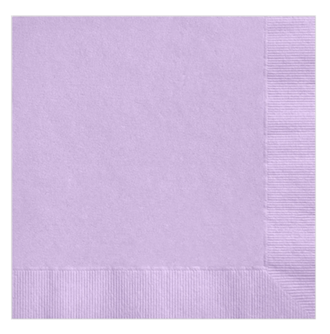 Lavender Cocktail Napkin with Foil Imprint