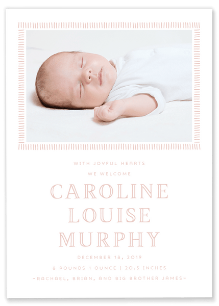 Louise Line Birth Announcement