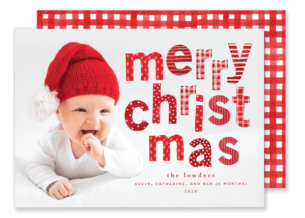 Merry Christmas Letters Christmas Card