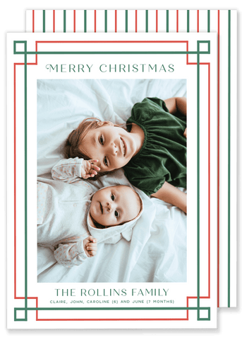 Rollins Red and Green Christmas Card