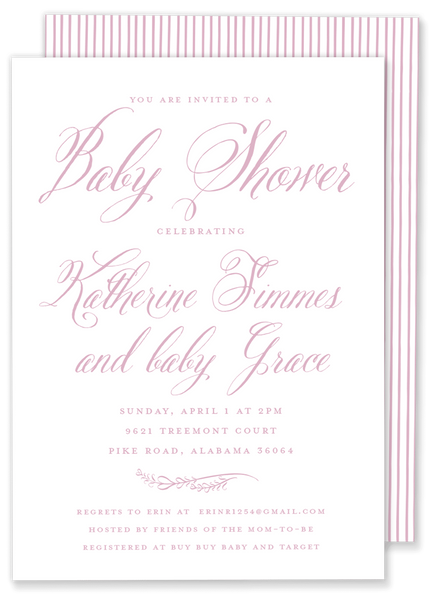 Script Shower Invitation