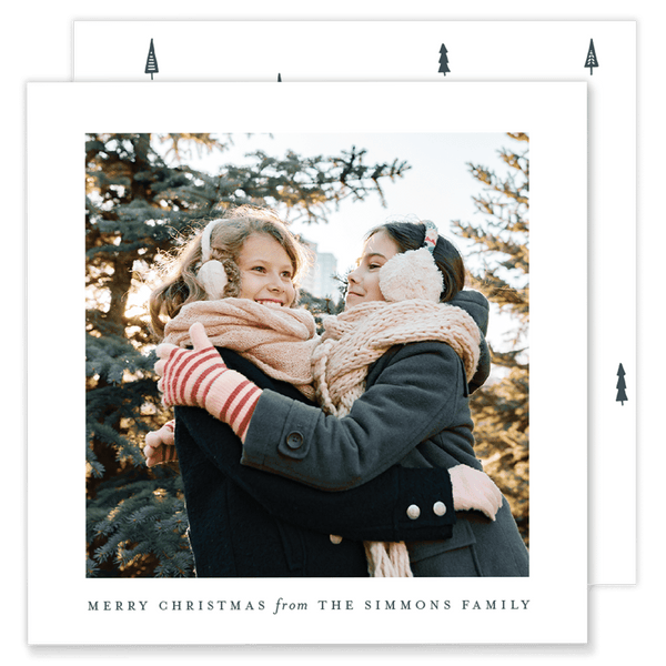 Simmons Simple Square Christmas Card
