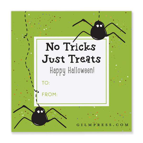 Spider Halloween Gift Tag
