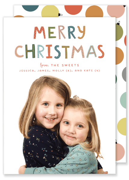 Sweet Sisters Christmas Card