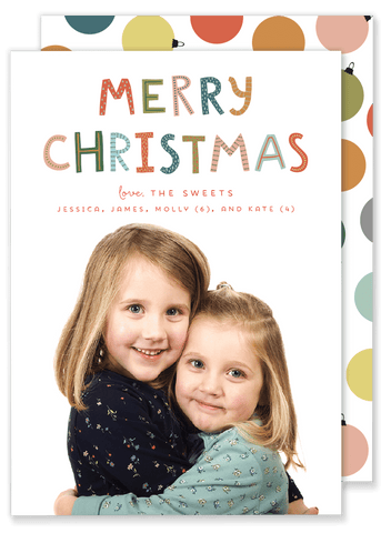 Sweet Sisters Christmas Card