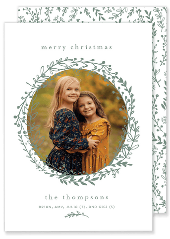 Thompson Twig Wreath Christmas Card