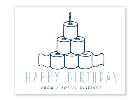 Toilet Paper Tower Birthday Card // Free Download