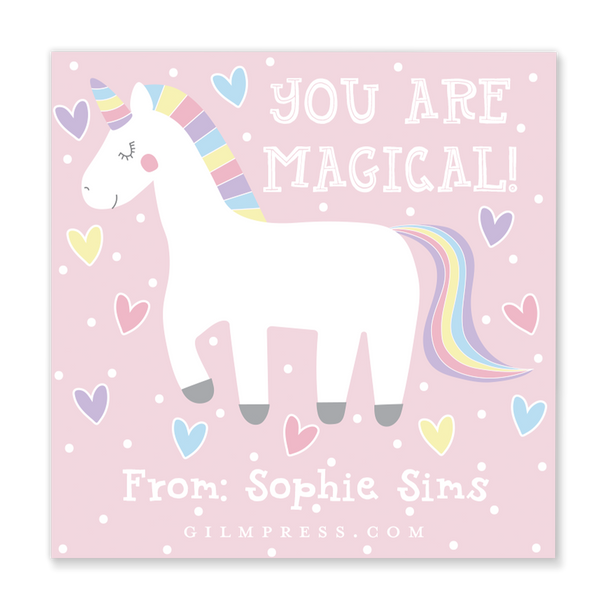 Magical Unicorn valentine