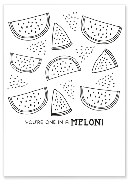 Watermelon Coloring Sheet