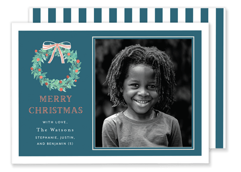 Watson Wreath Christmas Card