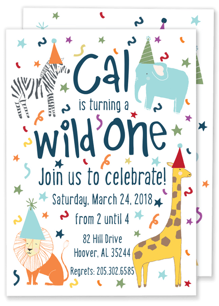 Wild One Birthday Invitation